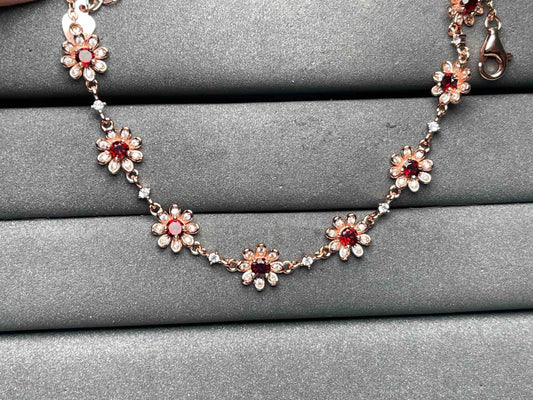 A8481 Garnet Bracelet
