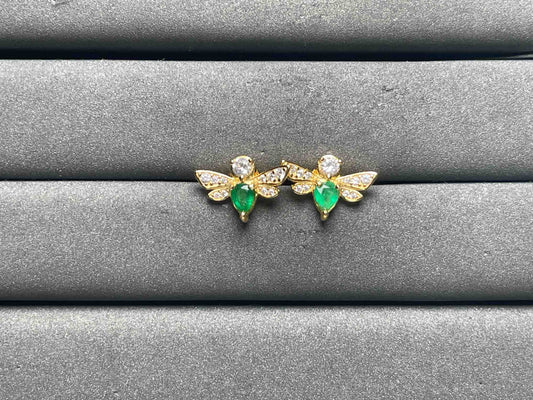 A8580 Emerald Earrings