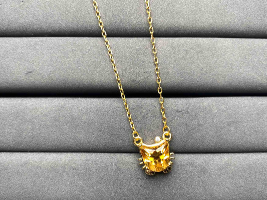 A8882 Citrine Necklace