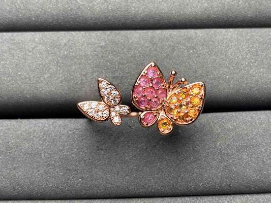 A8890 Pink Sapphire Ring