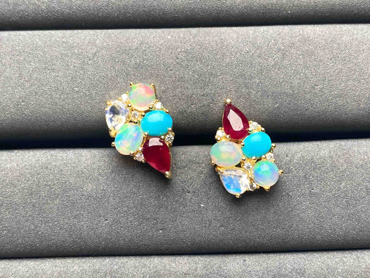 A8939 Ruby Earrings