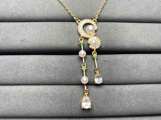 A8963 Moonstone Necklace