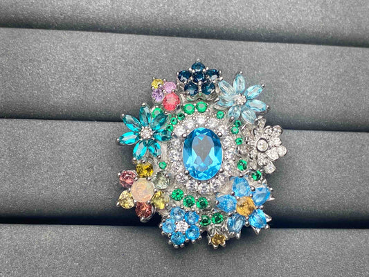 A9134 Topaz brooch
