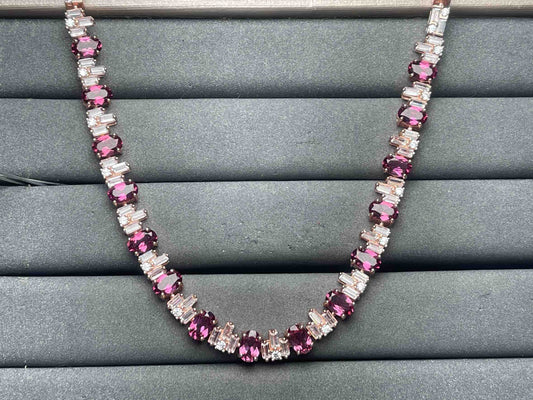 A9162 Garnet Necklace