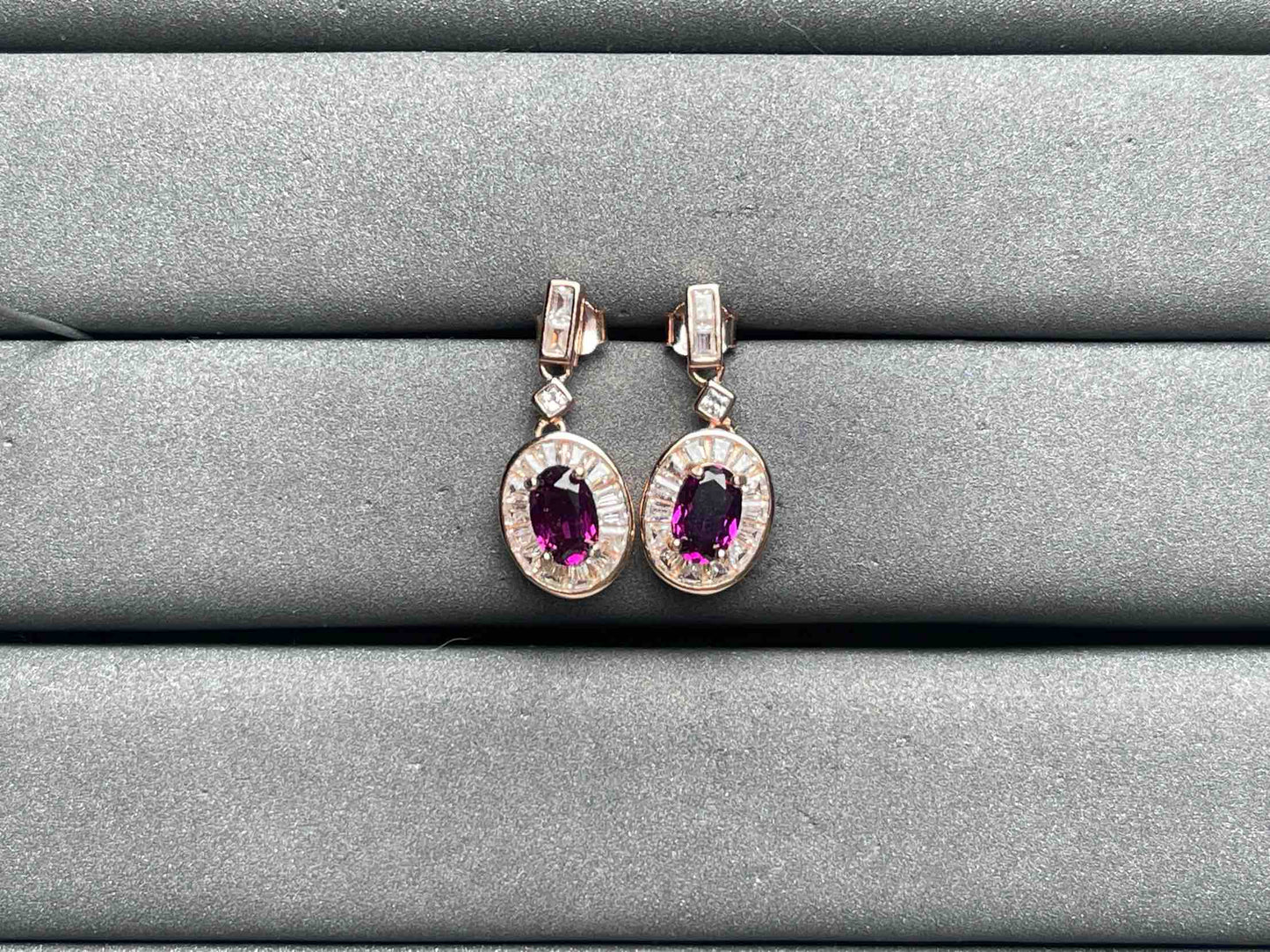 A9228 Garnet Earrings