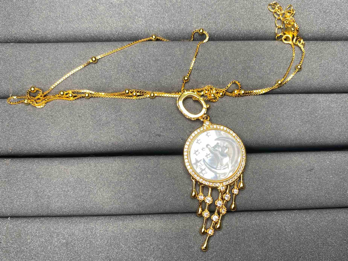 A9287 Silver conch Necklace