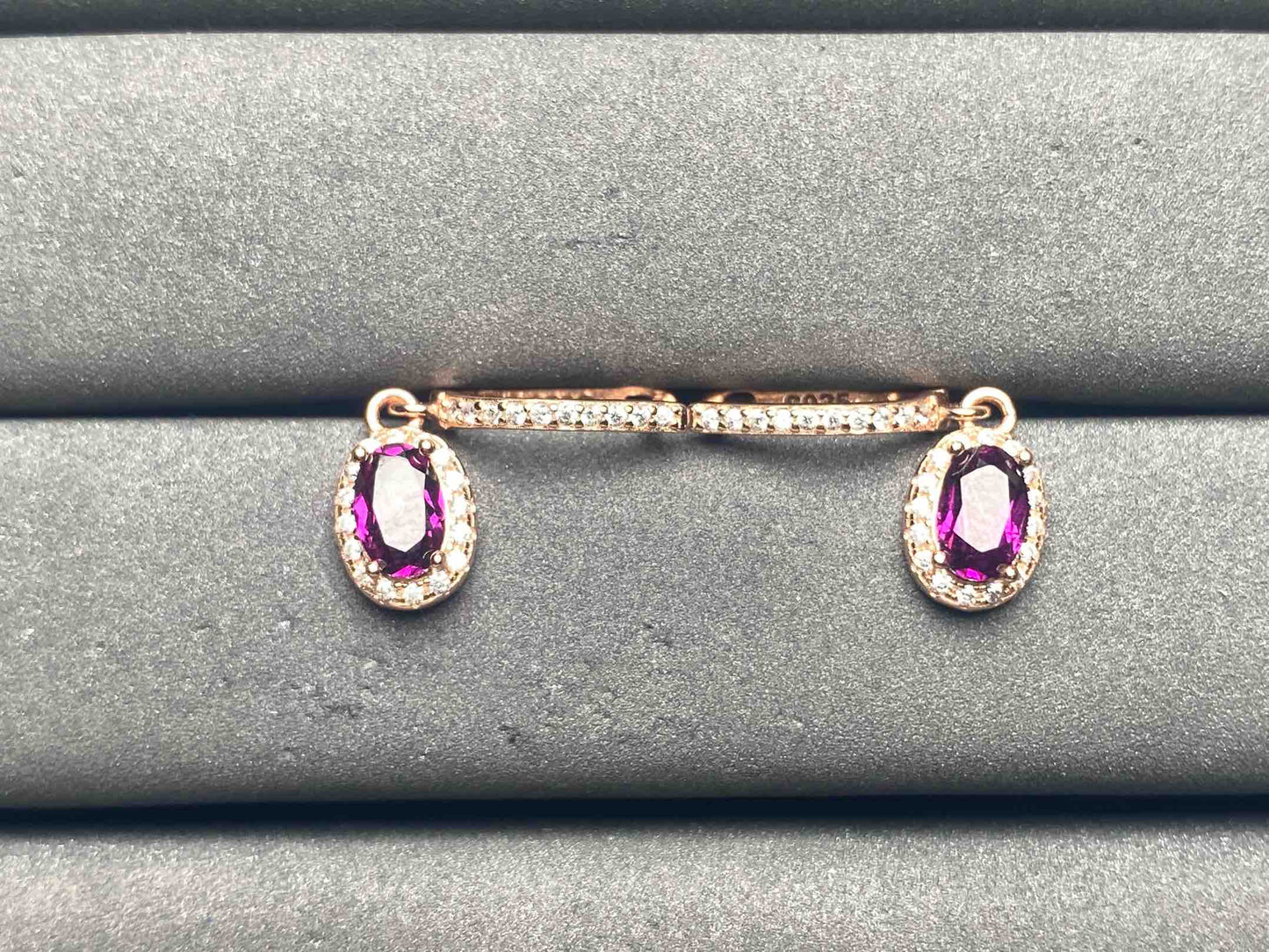 A9297 Garnet Earrings