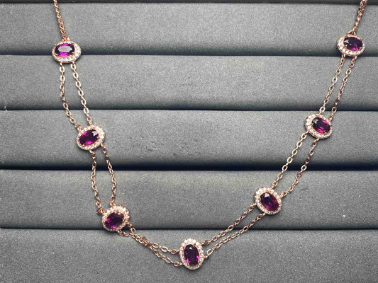 A9303 Garnet Necklace