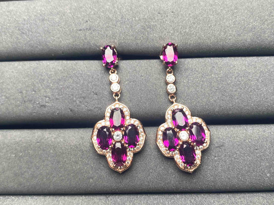 A9306 Garnet Earrings