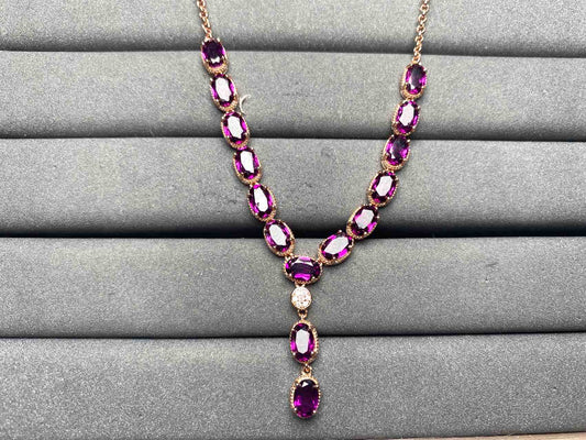 A9328 Garnet Necklace
