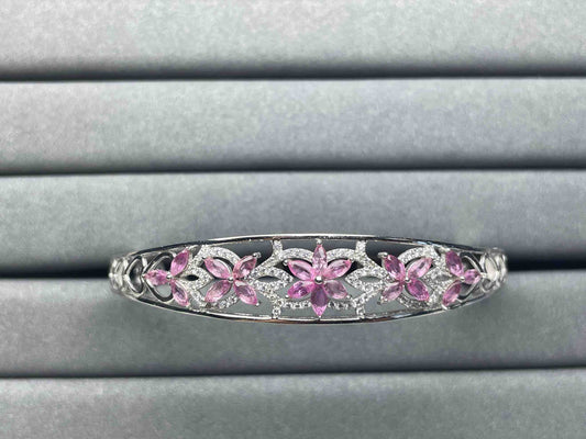 A937 Pink Sapphire Bangle