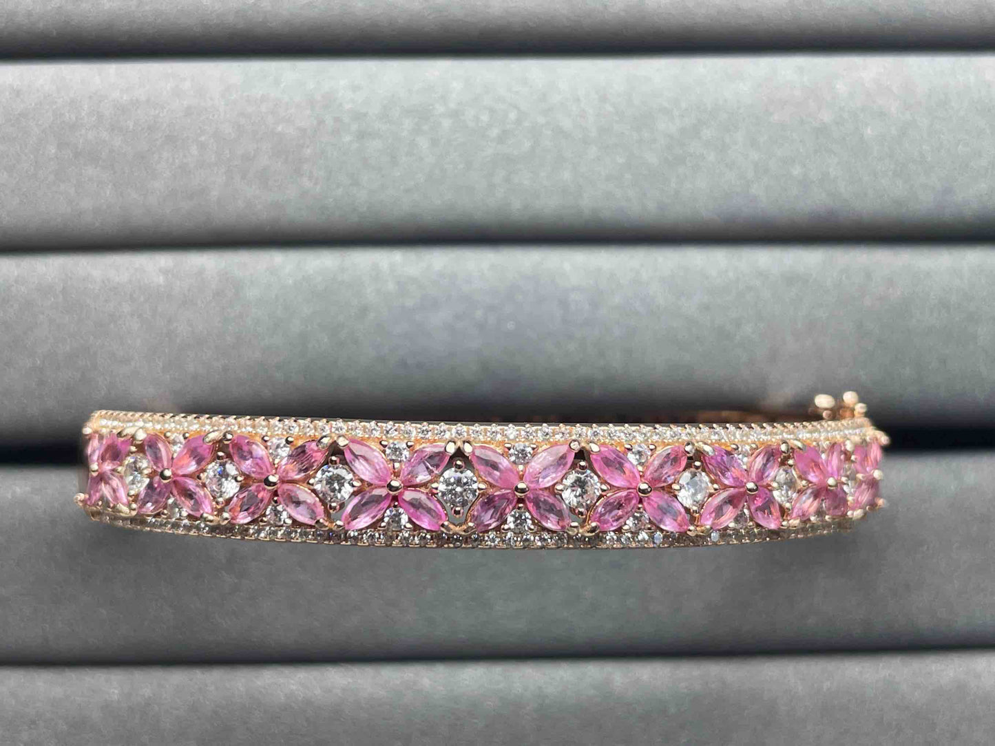 A939 Pink Sapphire Bangle