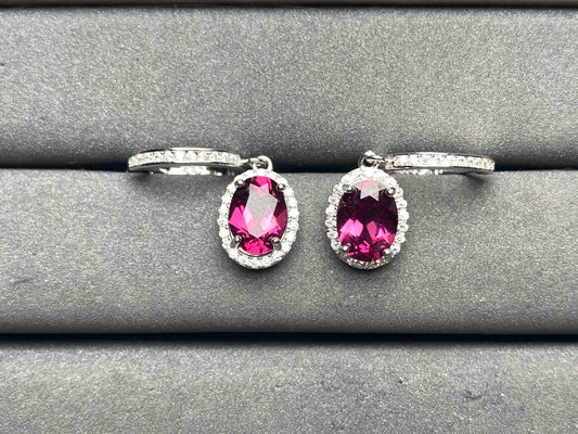 A9585 Garnet Earrings