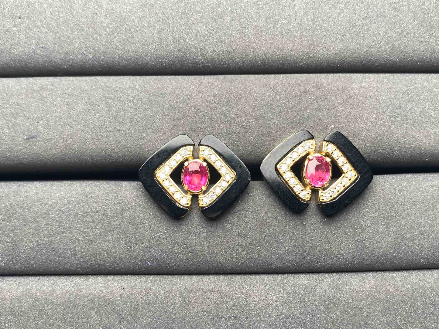 A9653 Ruby Earrings