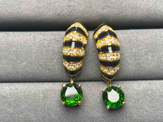A9657 Diopside Earrings