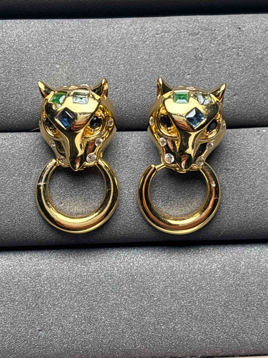 A9674 Sapphire Earrings