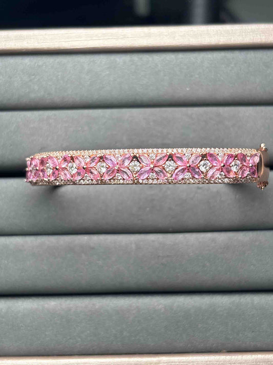 A9732 Pink Sapphire Bangle