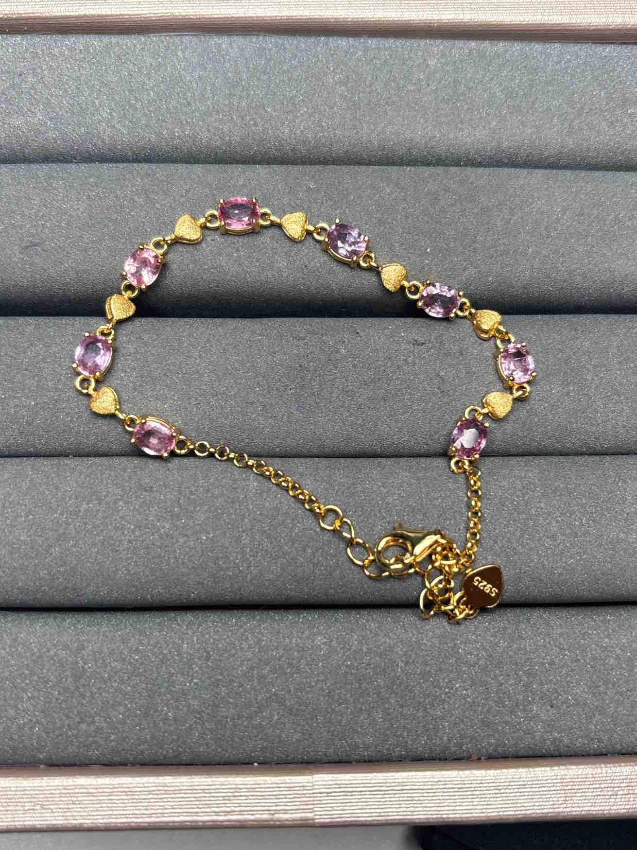 A9793 Pink Sapphire Bracelet