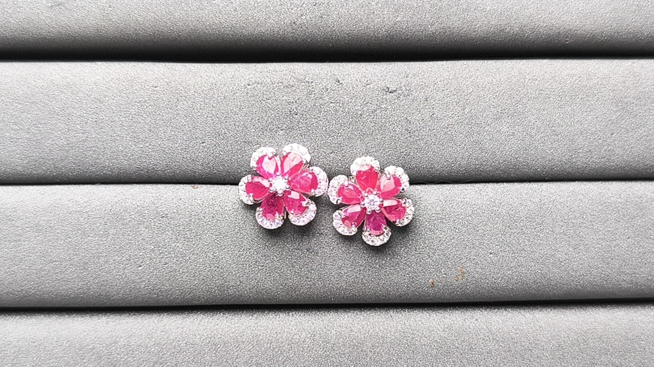 A9843 Ruby Earrings