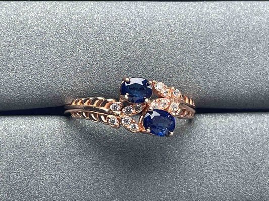 A990 Blue Sapphire Ring