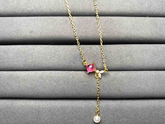 A9968 Pink Spinel Necklace