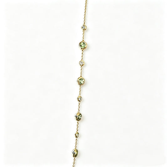 Peridot Bubble Bracelet
