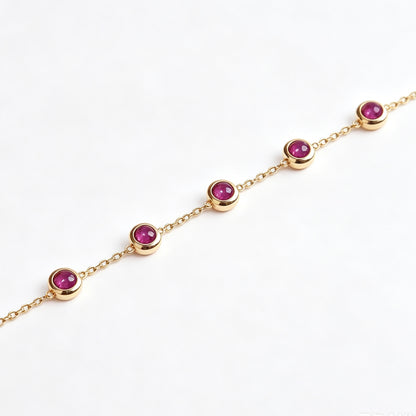 Star Ruby Bubble Bracelet