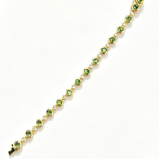 Peridot Bubble Bracelet