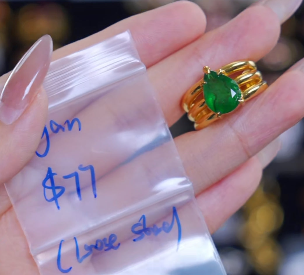 G230 Cassie Yan9 emerald only stone, stone have inclusion