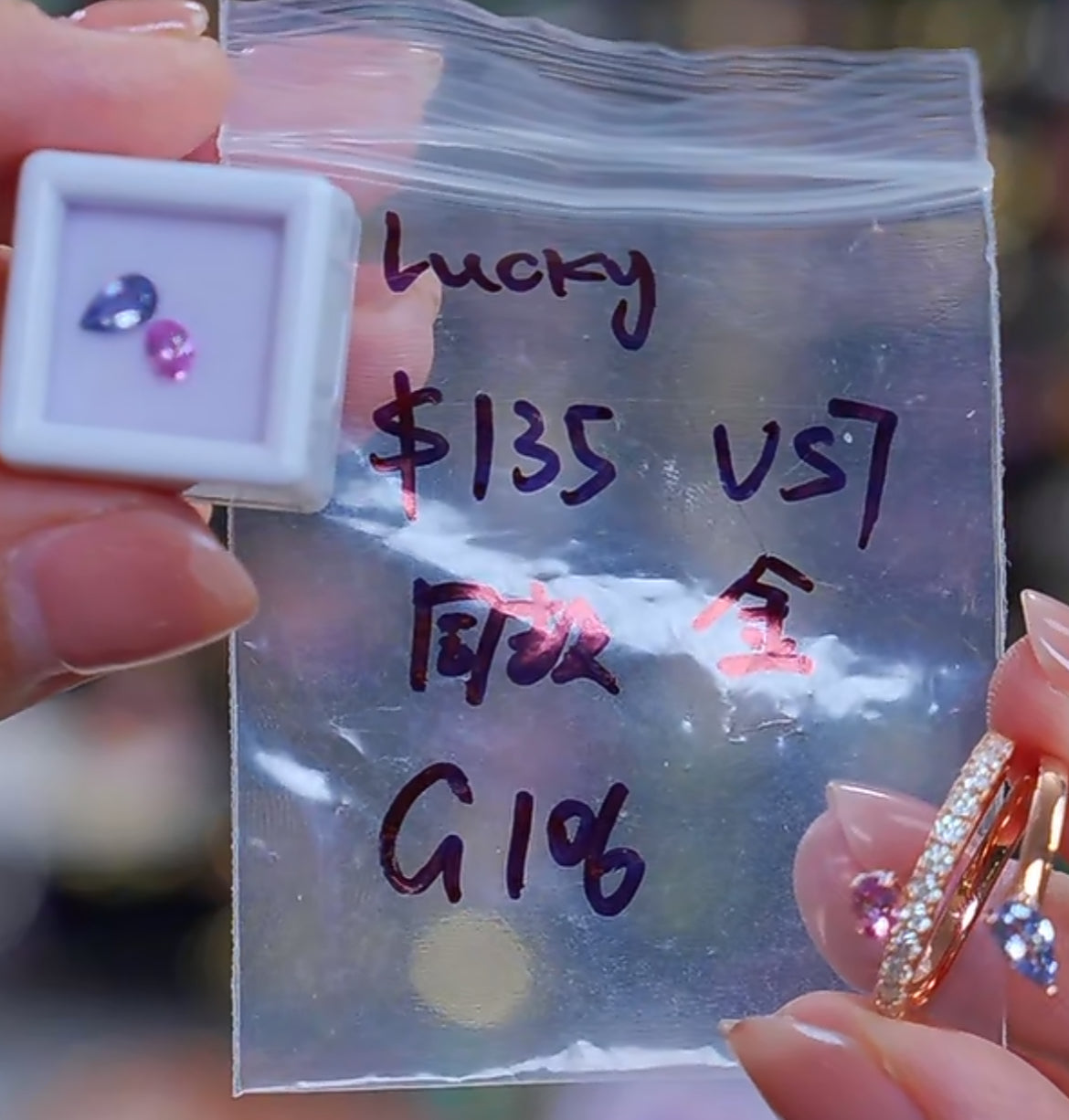 G106 Cassie Lucky us7 18k gold plated