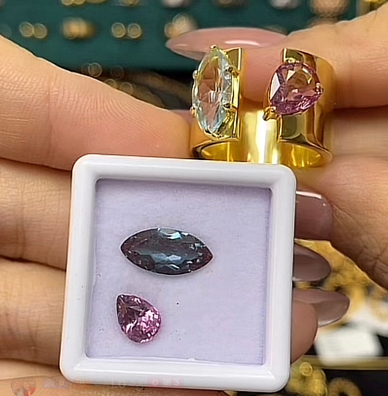 G018 Cassie Lo customize 14k plated size 6
