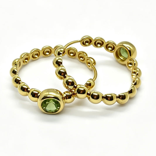 Peridot Bubble Earrings