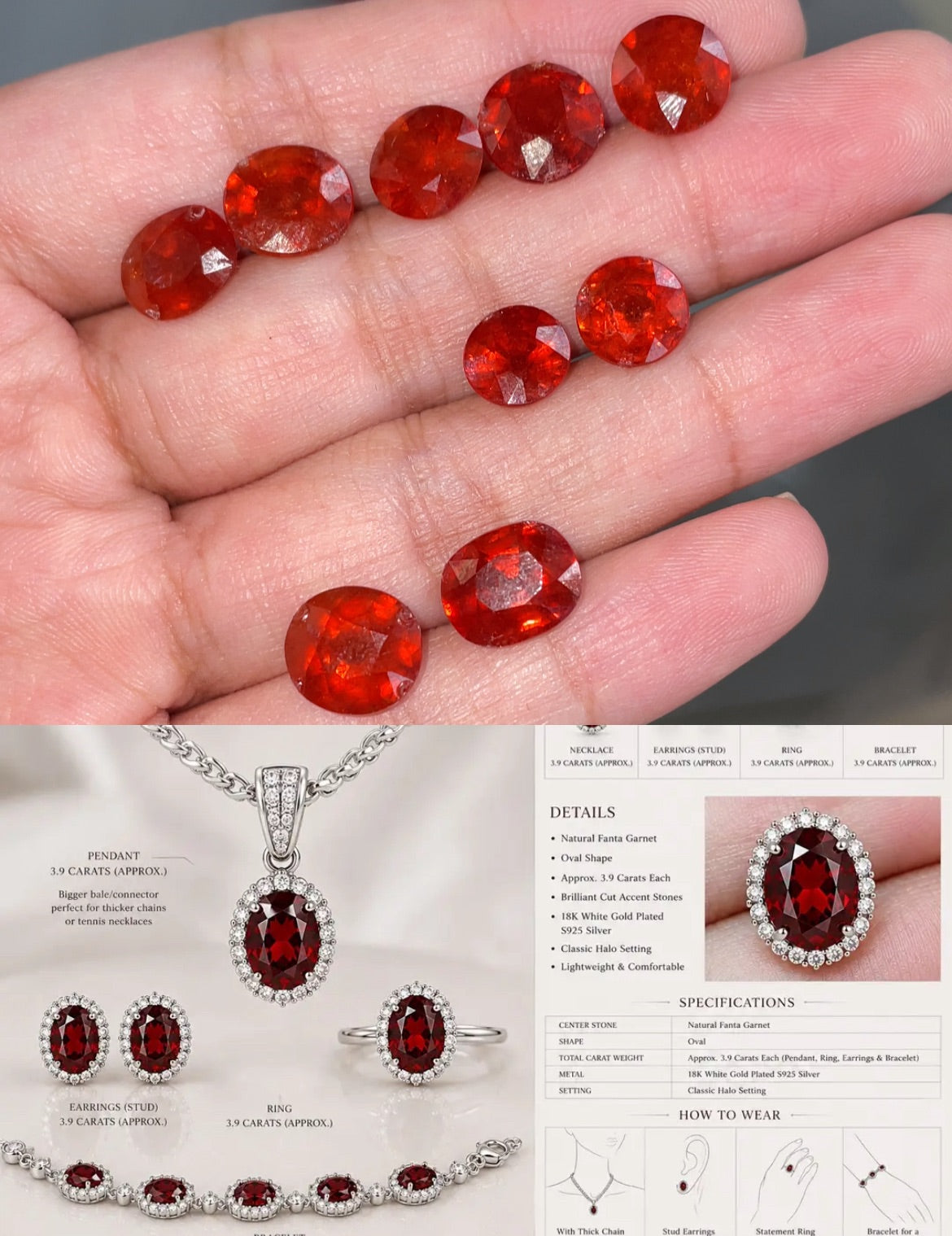 G888 Cassie Eena customize-all do solid S925 with white gold plated-universal pendant big hole