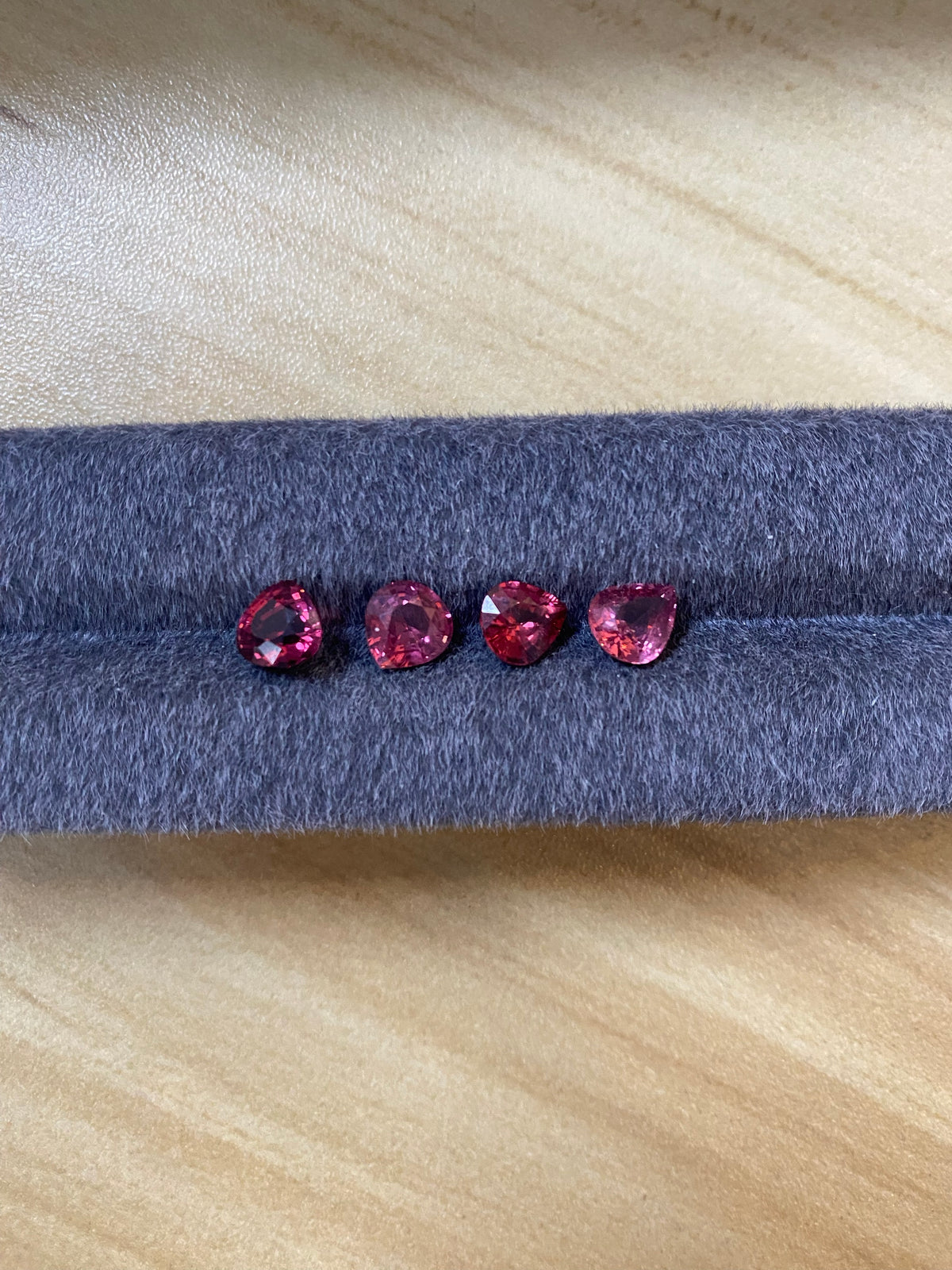 Nini-4 cushion-shaped tourmalines