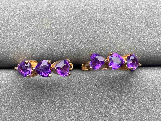 A685 Amethyst Earrings
