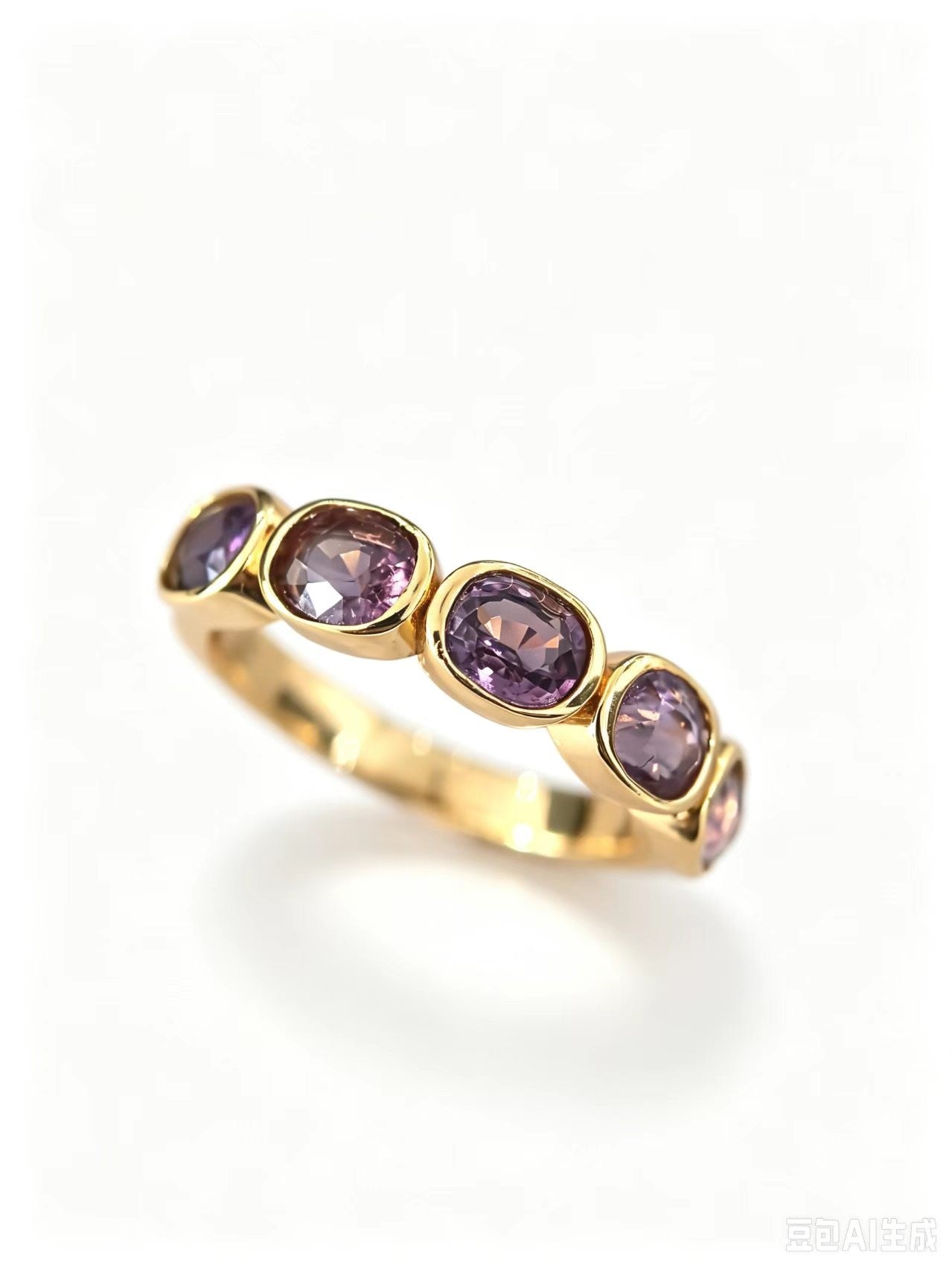 MA004 S925 Silver Ring Blue Sapphire | Spinel | Rubellite Tourmaline