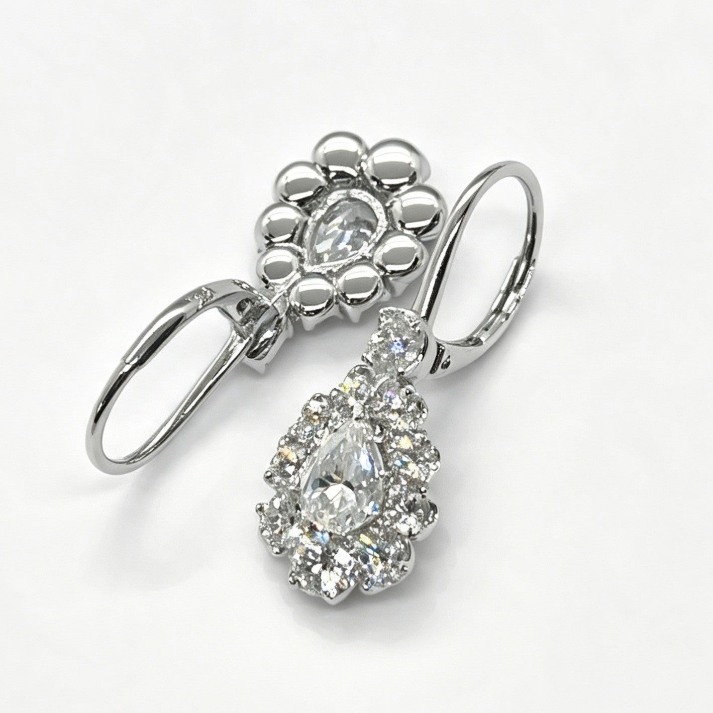 FF005 Earrings Clear Moissanite | Emerald | Blue Sapphire-Malaya Garnet | Tanzanite-Pink Ruby