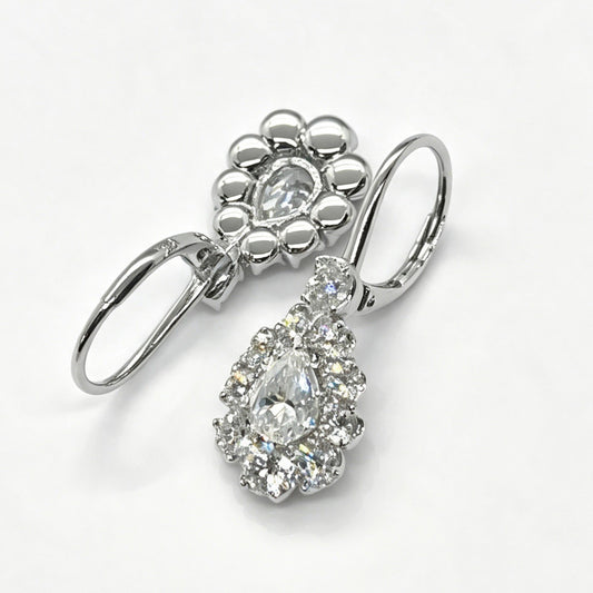FF005 Earrings Clear Moissanite | Emerald | Blue Sapphire-Malaya Garnet | Tanzanite-Pink Ruby