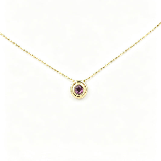 II002 S925 Silver Necklace Spinel