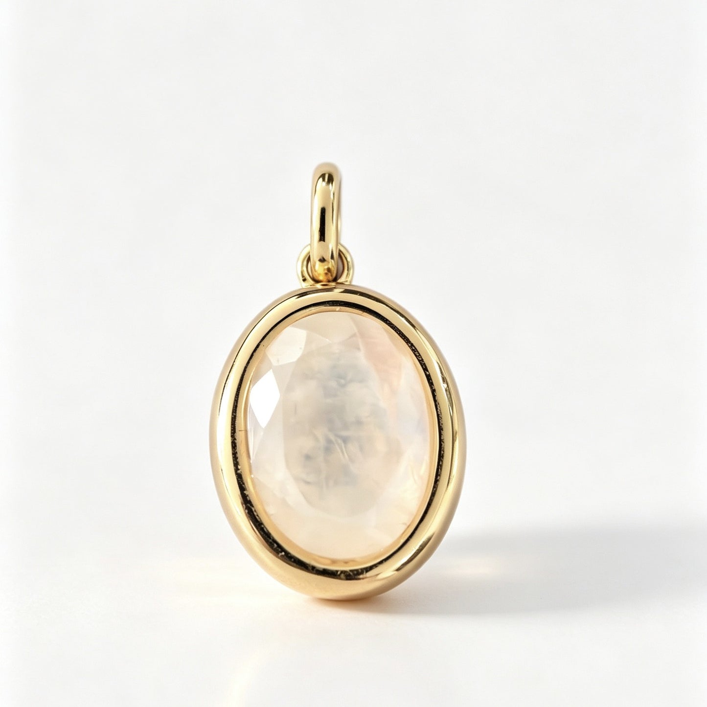 MA012 S925 Silver Pendant Blue Moonstone S005