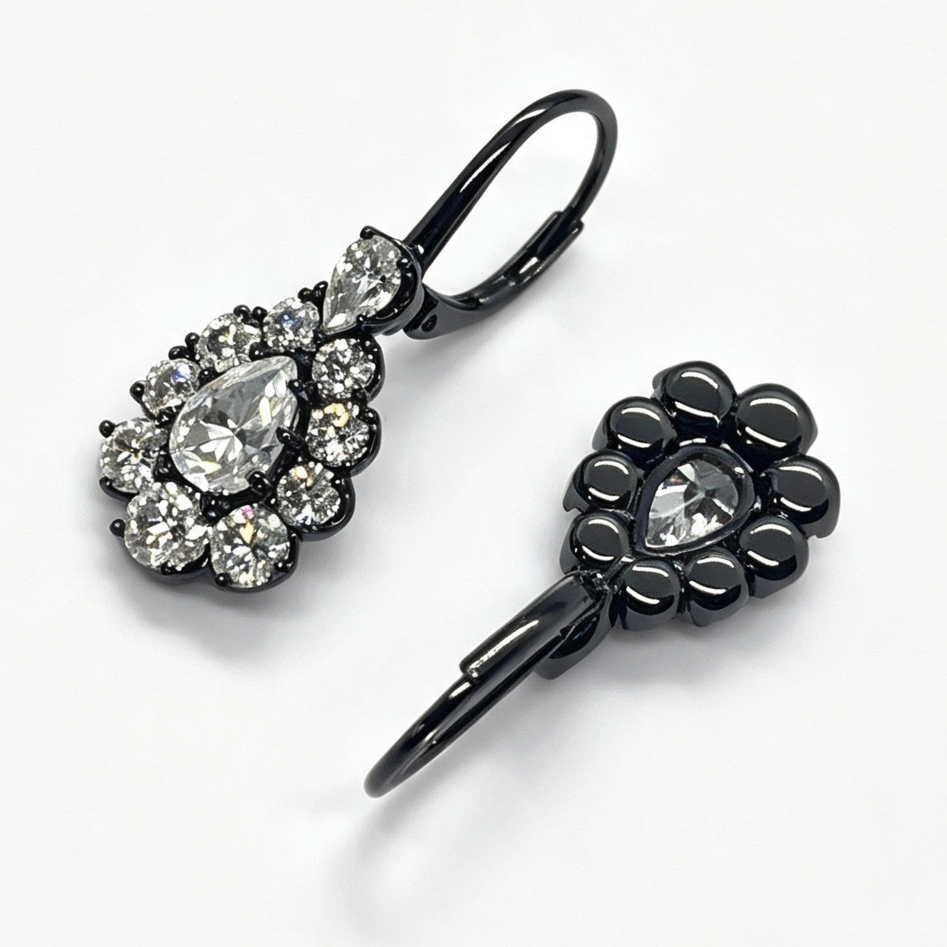 FF005 Earrings Clear Moissanite | Emerald | Blue Sapphire-Malaya Garnet | Tanzanite-Pink Ruby