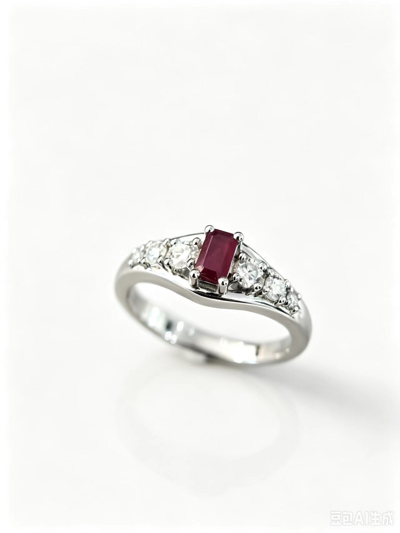CC001 S925 Silver Ring Ruby | Blue Sapphire