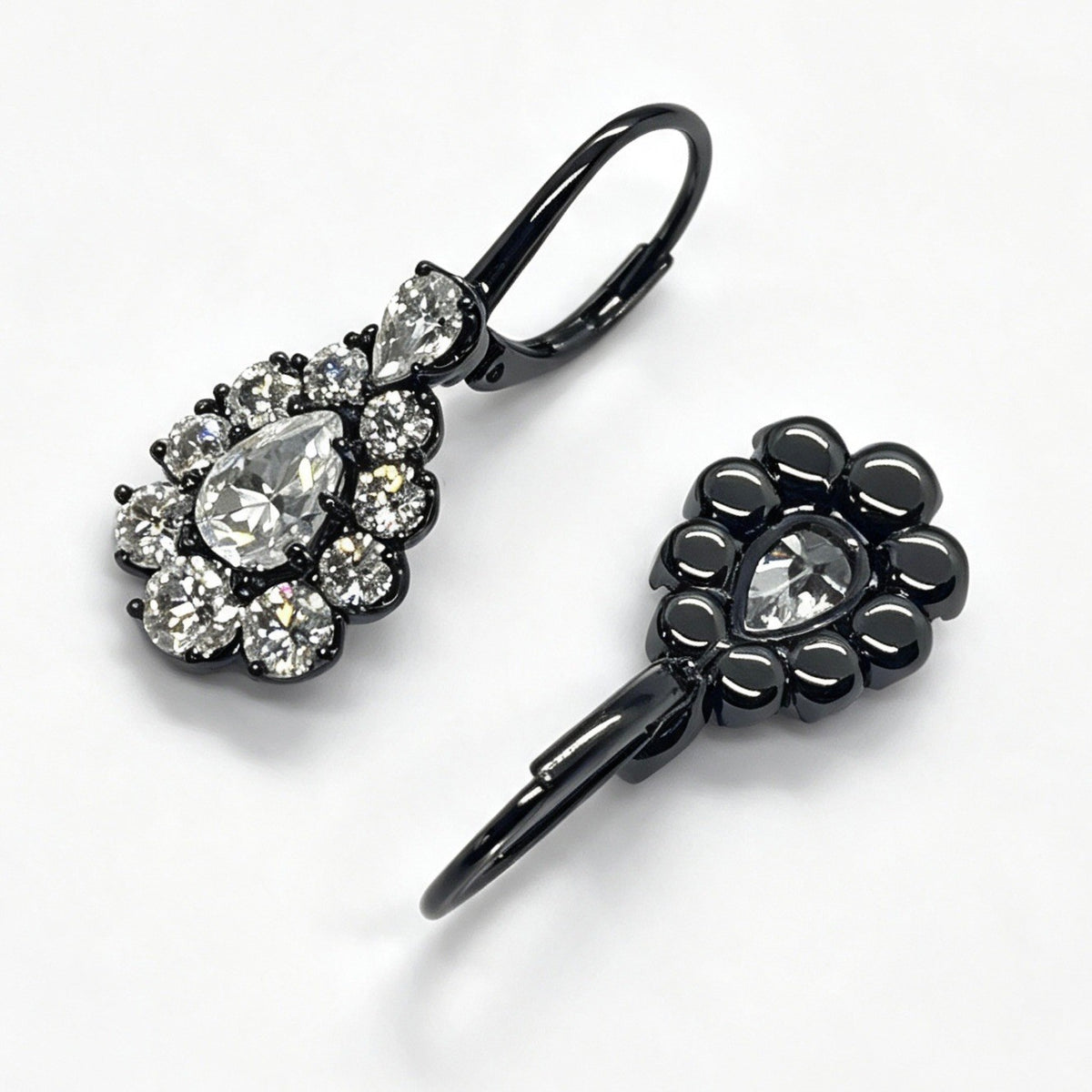 FF005 S925 Silver Earrings Clear Moissanite | Emerald | Blue Sapphire-Malaya Garnet | Tanzanite-Pink Ruby