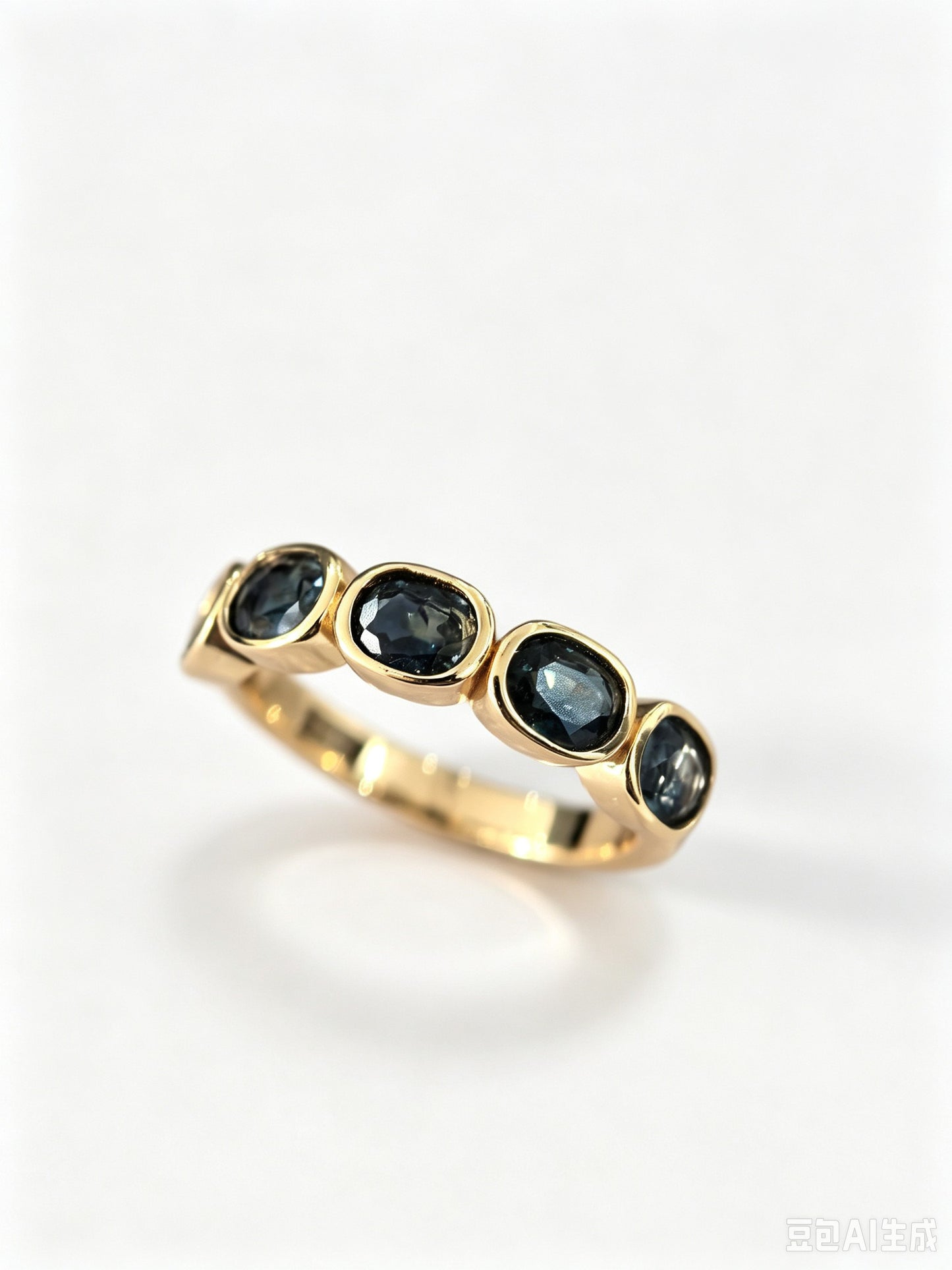 MA004 S925 Silver Ring Blue Sapphire | Spinel | Rubellite Tourmaline