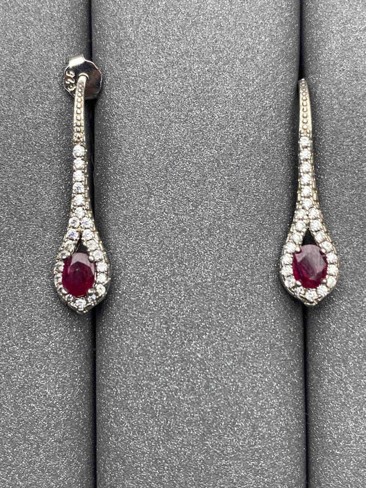 2969 Ruby Earrings