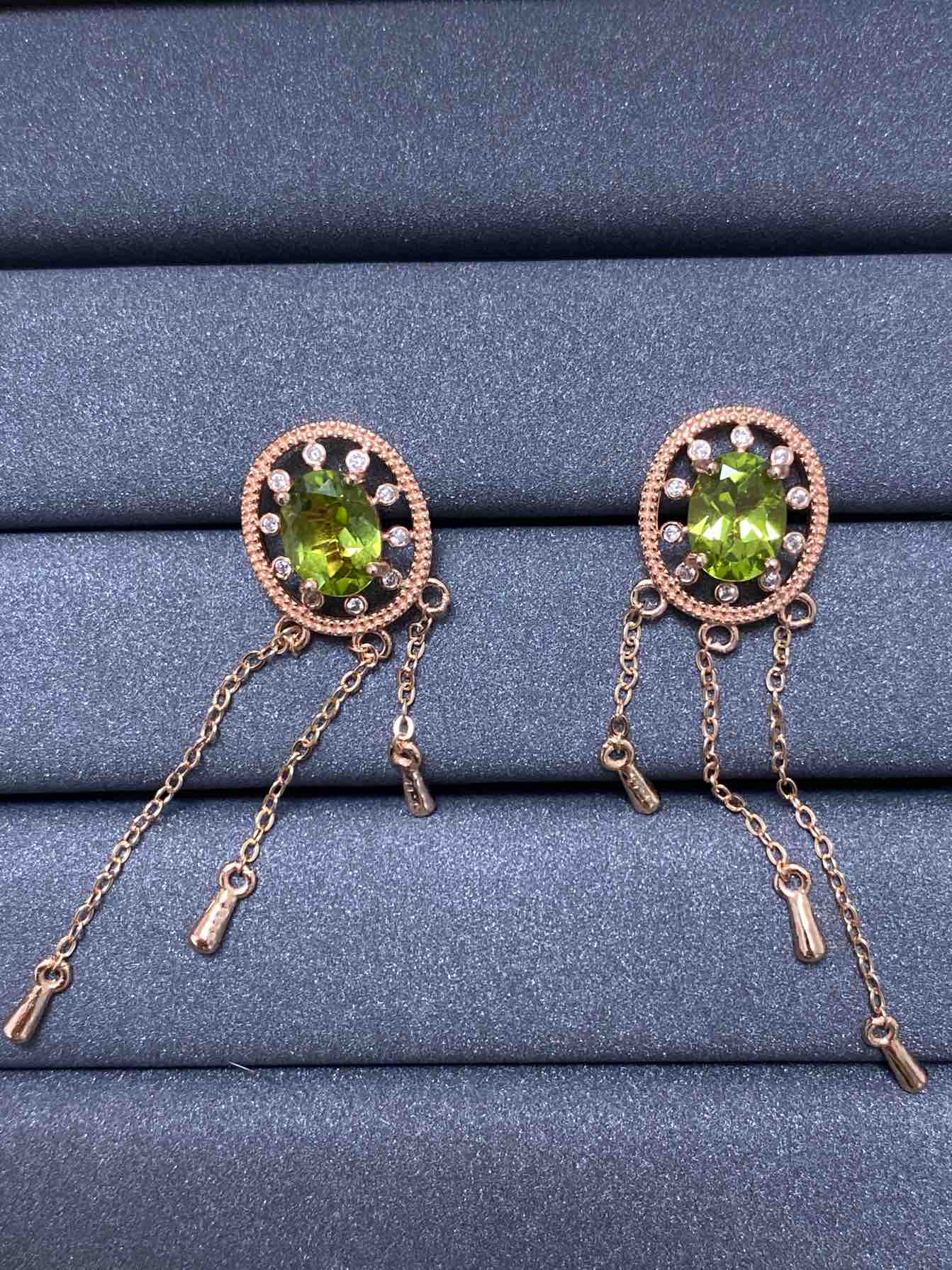 2438 Peridot Earrings