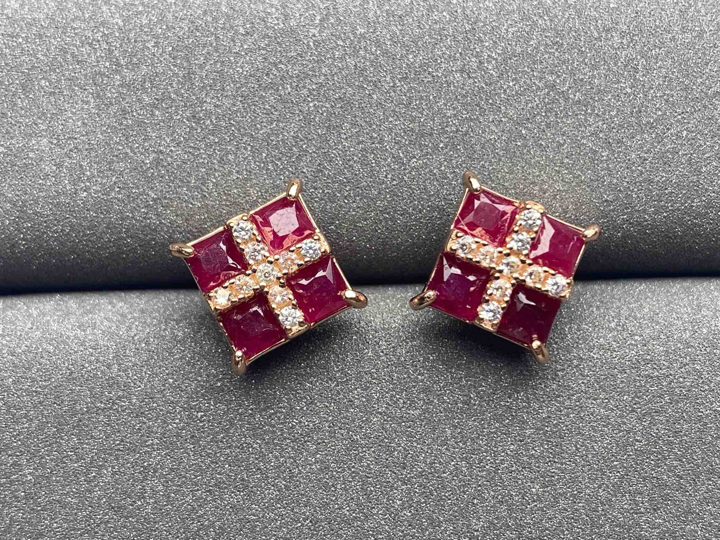 2796 Ruby Earrings