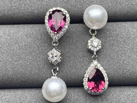 3227 Garnet Earrings