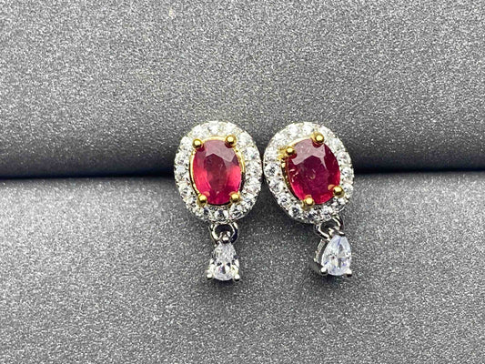 3377 Ruby Earrings