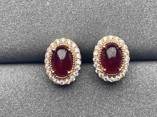 3391 Ruby Earrings